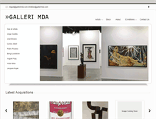 Tablet Screenshot of gallerimda.com